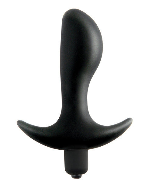 Anal Fantasy Collection Vibrating Perfect Silicone Plug Waterproof 3.5in - Black