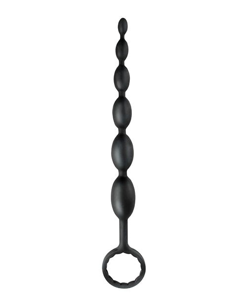 Anal Fantasy Collection Silicone First Time Fun Beads 8.25in - Black