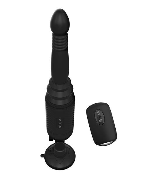 Anal Fantasy Elite Collection Vibrating Ass Thruster Silicone Anal Probe with Remote Control - Black