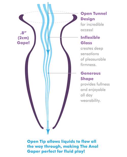 Anal Fantasy Elite Beginner`s Anal Gaper Glass Open Tunnel