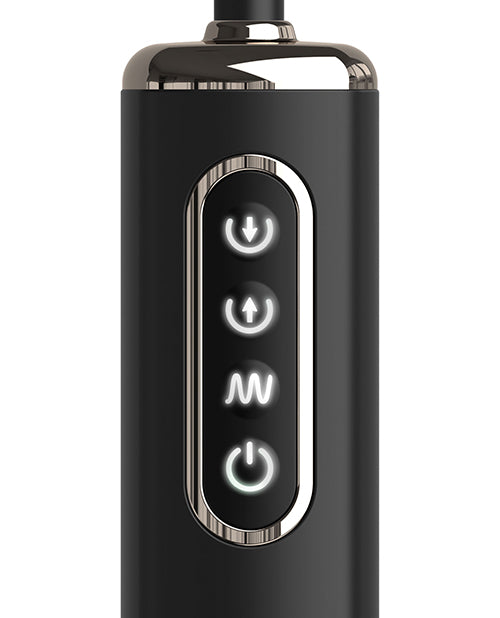 Anal Fantasy Elite Auto-Throb Rechargeable Silicone Inflatable Vibrating Plug - Black