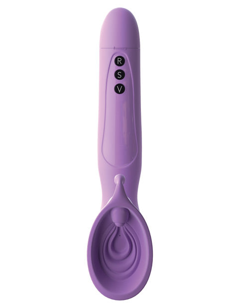 Fantasy For Her Silicone Vibrating Roto Suck-Her Stimulator - Purple