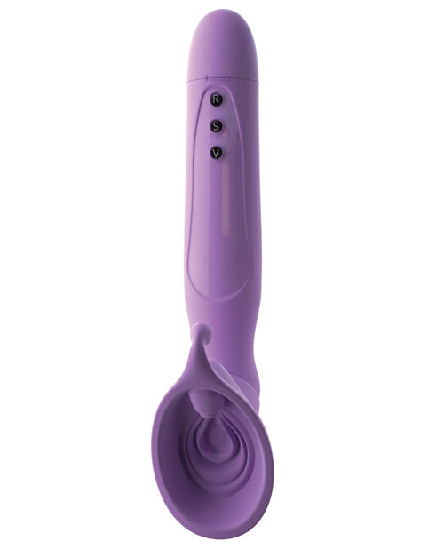 Fantasy For Her Silicone Vibrating Roto Suck-Her Stimulator - Purple