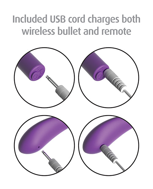 Fantasy Fore Her Thrill Her Crotchless Panty Vibe with Remote Control - Purple