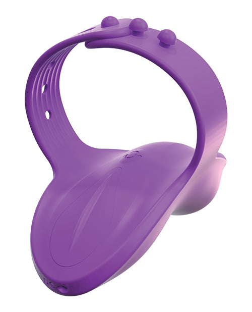Fantasy For Her Finger Vibe Vibrating Massager Multi Function Waterproof Rechargeable Silicone Finger Vibrator - Purple
