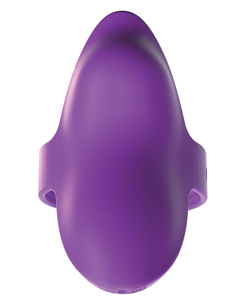 Fantasy For Her Finger Vibe Vibrating Massager Multi Function Waterproof Rechargeable Silicone Finger Vibrator - Purple