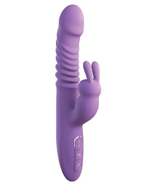 Fantasy For Her Thrusting Silicone Rabbit Vibrator - Purple