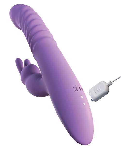 Fantasy For Her Thrusting Silicone Rabbit Vibrator - Purple