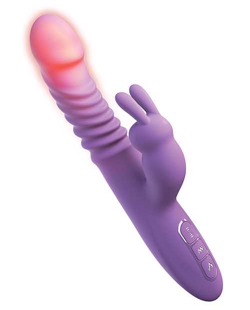 Fantasy For Her Thrusting Silicone Rabbit Vibrator - Purple