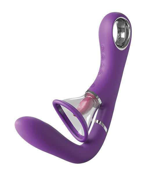 Fantasy For Her Ultimate Pleasure Pro Rechargeable Silicone Vibrator - Purple/Clear