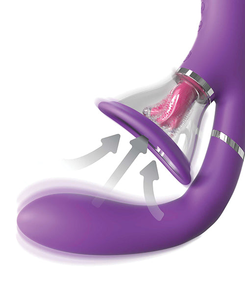 Fantasy For Her Ultimate Pleasure Pro Rechargeable Silicone Vibrator - Purple/Clear