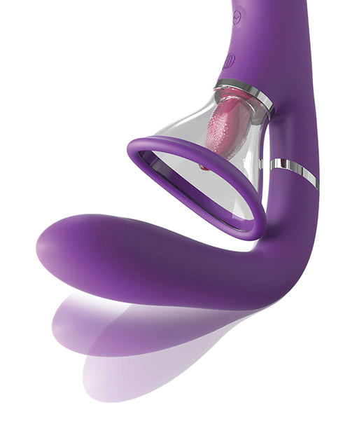 Fantasy For Her Ultimate Pleasure Pro Rechargeable Silicone Vibrator - Purple/Clear