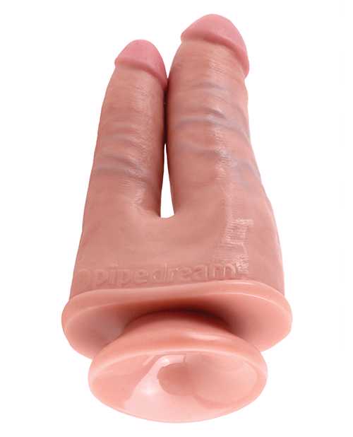 King Cock Double Penetrator Dildo - Vanilla