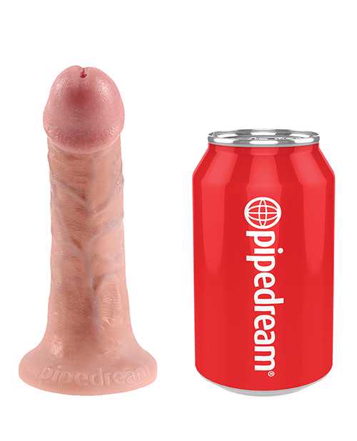 King Cock Strap on Harness with Dildo 6in - Vanilla