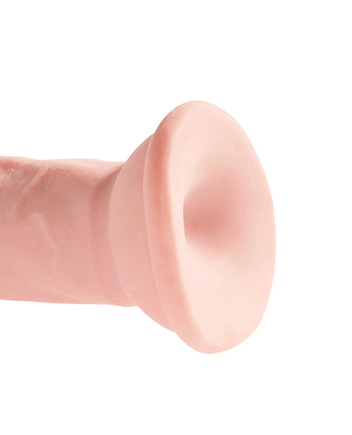King Cock Plus Triple Density Dildo 6in - Vanilla