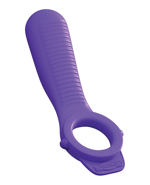 Fantasy C-Ringz Silicone Ride N` Glide Couples Cock Ring - Purple