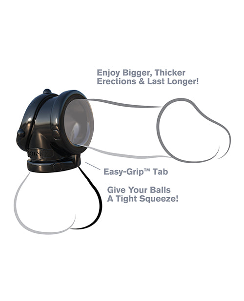 Fantasy C-Ringz Rock Hard Cock Pipe Cock Ring - Black