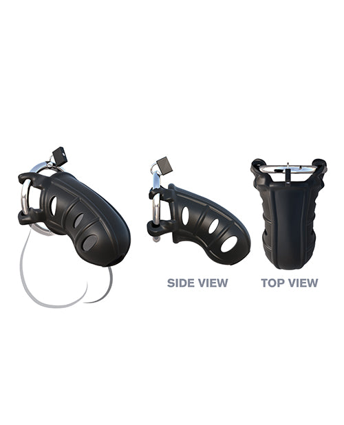 Fantasy C-Ringz Hardcore Silicone Cock Blocker Cock Ring - Black