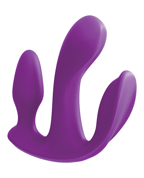 3Some Total Ecstasy Silicone Rechargeable Vibrator with Remote Control - Purple