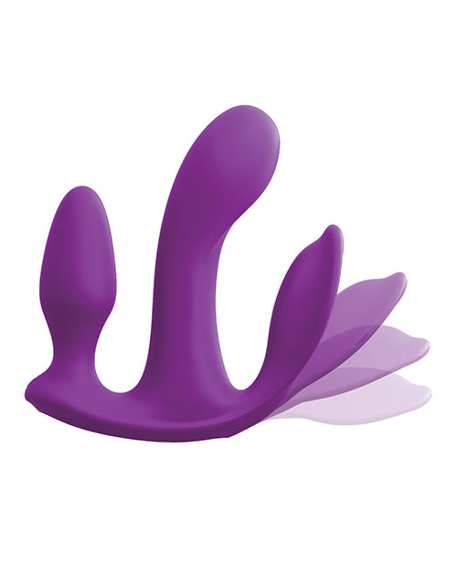 3Some Total Ecstasy Silicone Rechargeable Vibrator with Remote Control - Purple