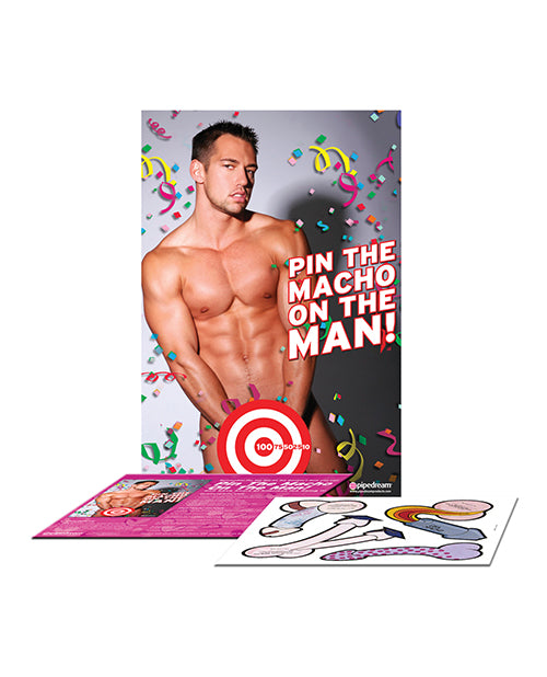 Bachelorette Party Favors Pin The Macho On The Man Party Game