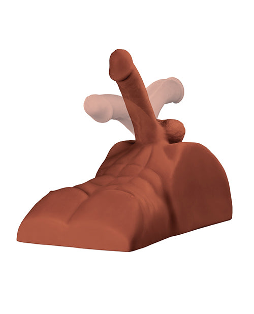 PDX Plus Perfect Ride Posable Male Masturbator - Caramel