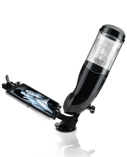 Pipedream Extreme Toyz Rechargeable Mega-Bator Ass Masturbator - Butt - Black/Clear