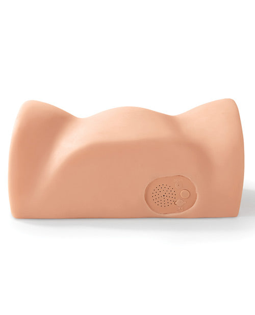 Pipedream Extreme Toyz Rechargeable Dirty Talk Interactive Bad Girl Masturbator - Pussy - Vanilla