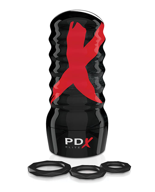 PDX Elite Air Tight Anal Masturbator - Butt - Vanilla/Black
