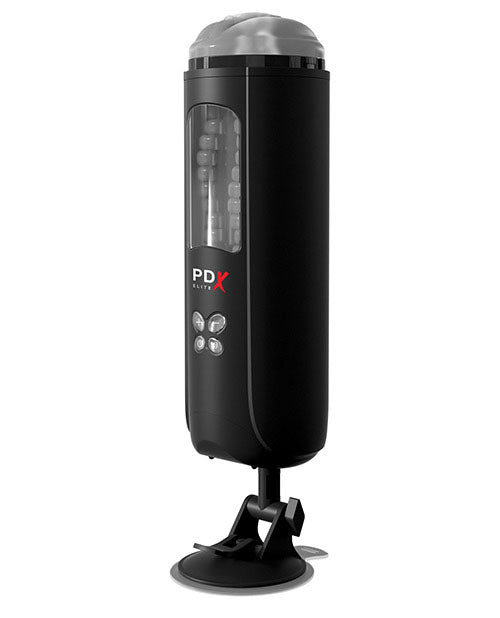 PDX Elite Rechargeable Ultimate Milker Masturbator - Pussy - Clear/Black