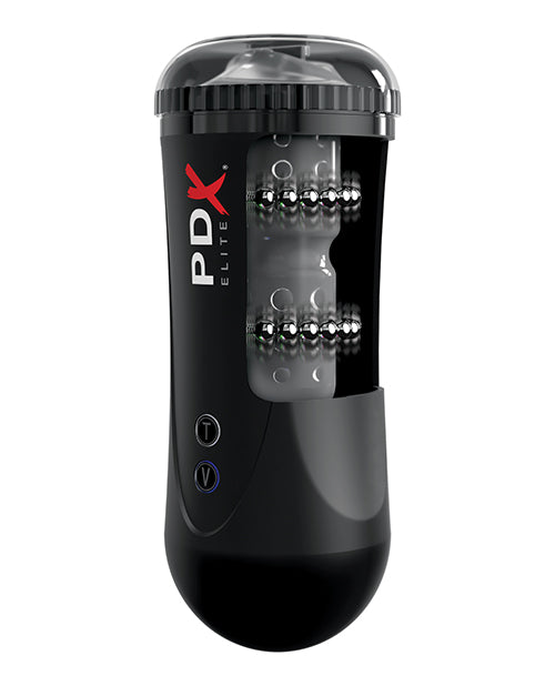PDX Elite Moto Stroker Masturbator - Mouth - Black