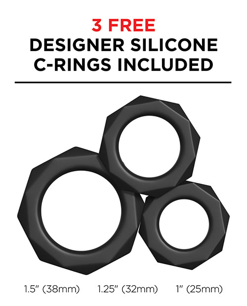 PDX Elite Moto Stroker Masturbator - Mouth - Black