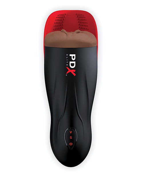 PDX Elite Fuck-O-Matic 2 Stroker Rechargeable Masturbator - Black/Chocolate