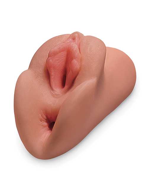 PDX Plus Perfect Pussy Double Stroker - Caramel