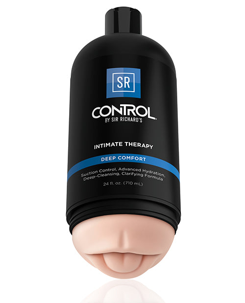 Sir Richard`s Control Intimate Therapy-Deep Comfort Masturbator - Oral - Black/Vanilla