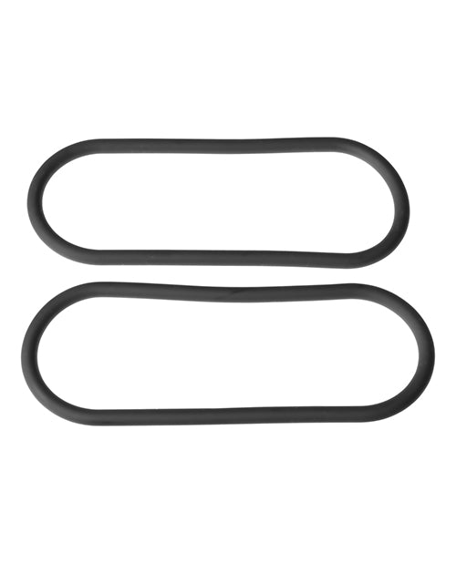 The Xplay Wrap Ring Silicone Slim 12in (2 pack) - Black