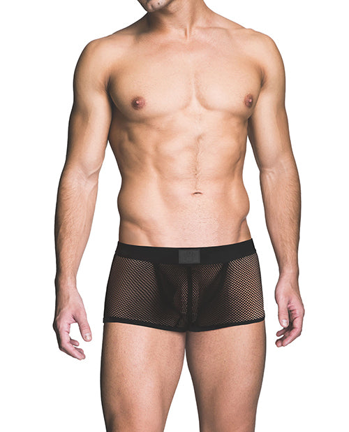 Prowler RED Fishnet Ass-less Trunk - Black LG
