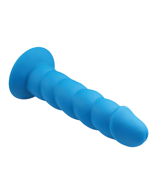 Suga` Daddy Silicone Dildo 7in - Blue