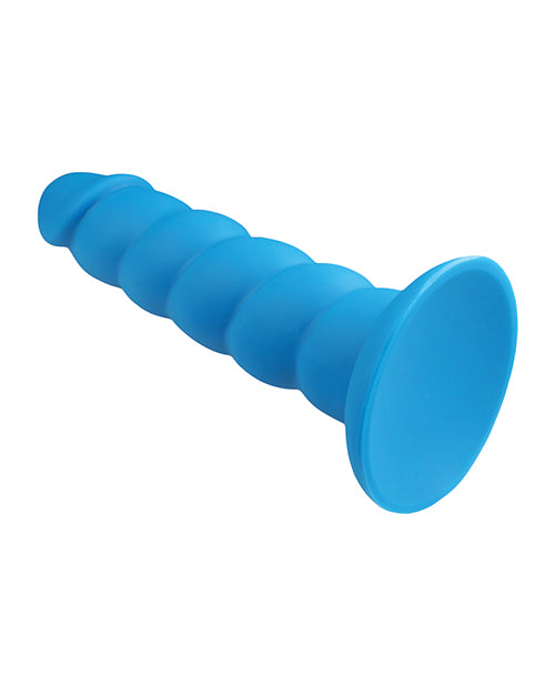 Suga` Daddy Silicone Dildo 7in - Blue