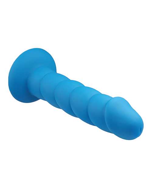 Suga` Daddy Silicone Dildo 8in - Blue