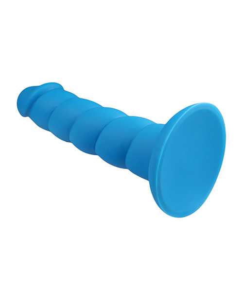 Suga` Daddy Silicone Dildo 8in - Blue