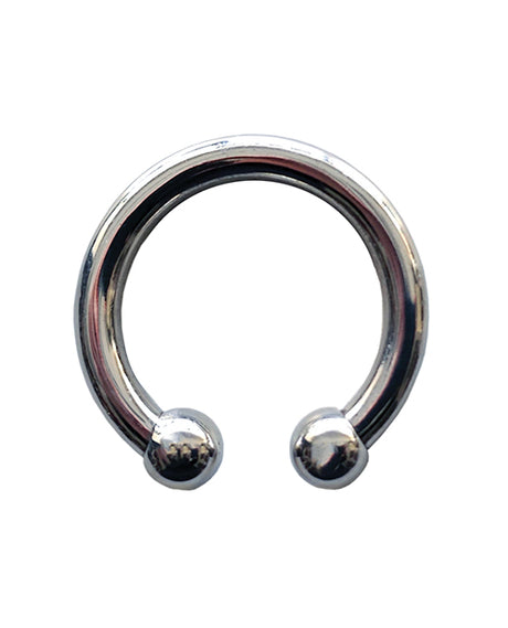 Rouge Stainless Steel Horseshoe Cock Ring 30 mm - Sliver