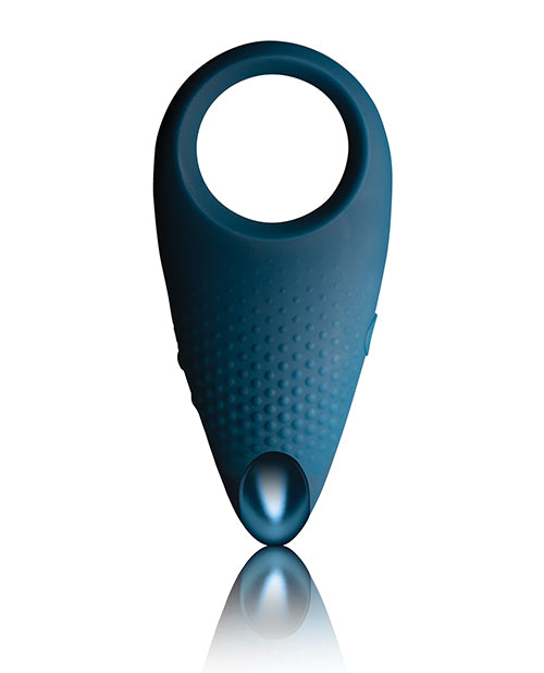 Men-X Empower Silicone Rechargeable Couples Stimulator Ring - Blue