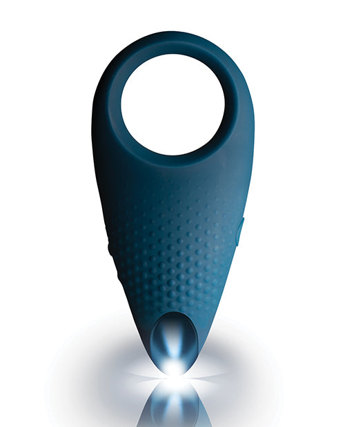 Men-X Empower Silicone Rechargeable Couples Stimulator Ring - Blue