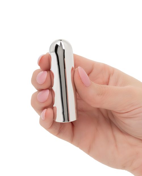 Turbo Buzz 10 Function Rechargeable Bullet - Silver - Bulk