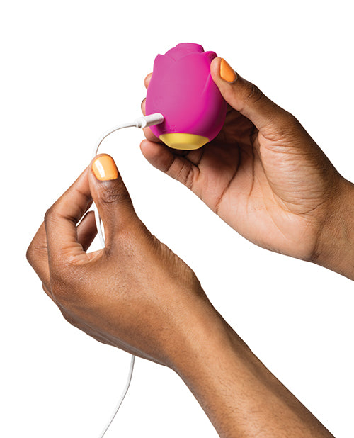 Romp Rose Rechargeable Silicone Air Clitoral Stimulator - Pink