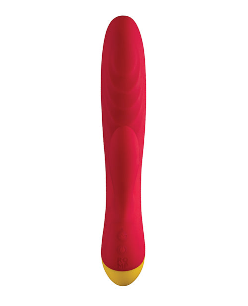 Romp Jazz Rechargeable Silicone Rabbit Vibrator - Red