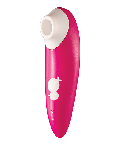Romp Shine Rechargeable Silicone Clitoral Air Stimulator - Pink/White