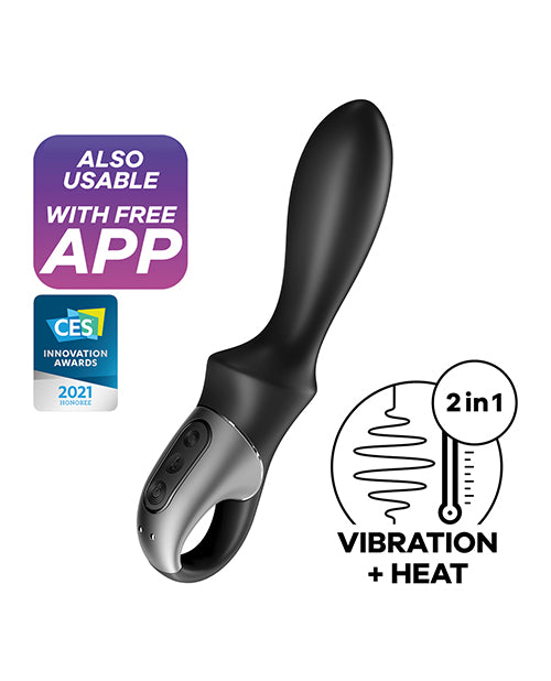Satisfyer Heat Climax Warming Anal Probe - Black