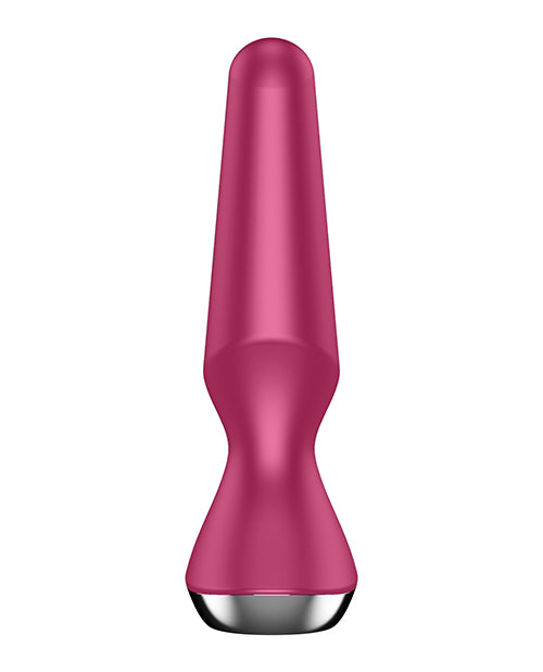 Satisfyer Plug-ilicious 2 Silicone Vibrating Anal Plug - Berry